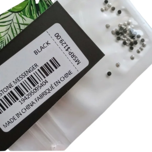 Badgley Mischka LUX Rhinestone & Black Velvet Envelope Clutch - Picture 9 of 9